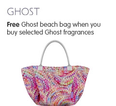 Free Ghost Beach Bag when you buy selected Ghost fragrances